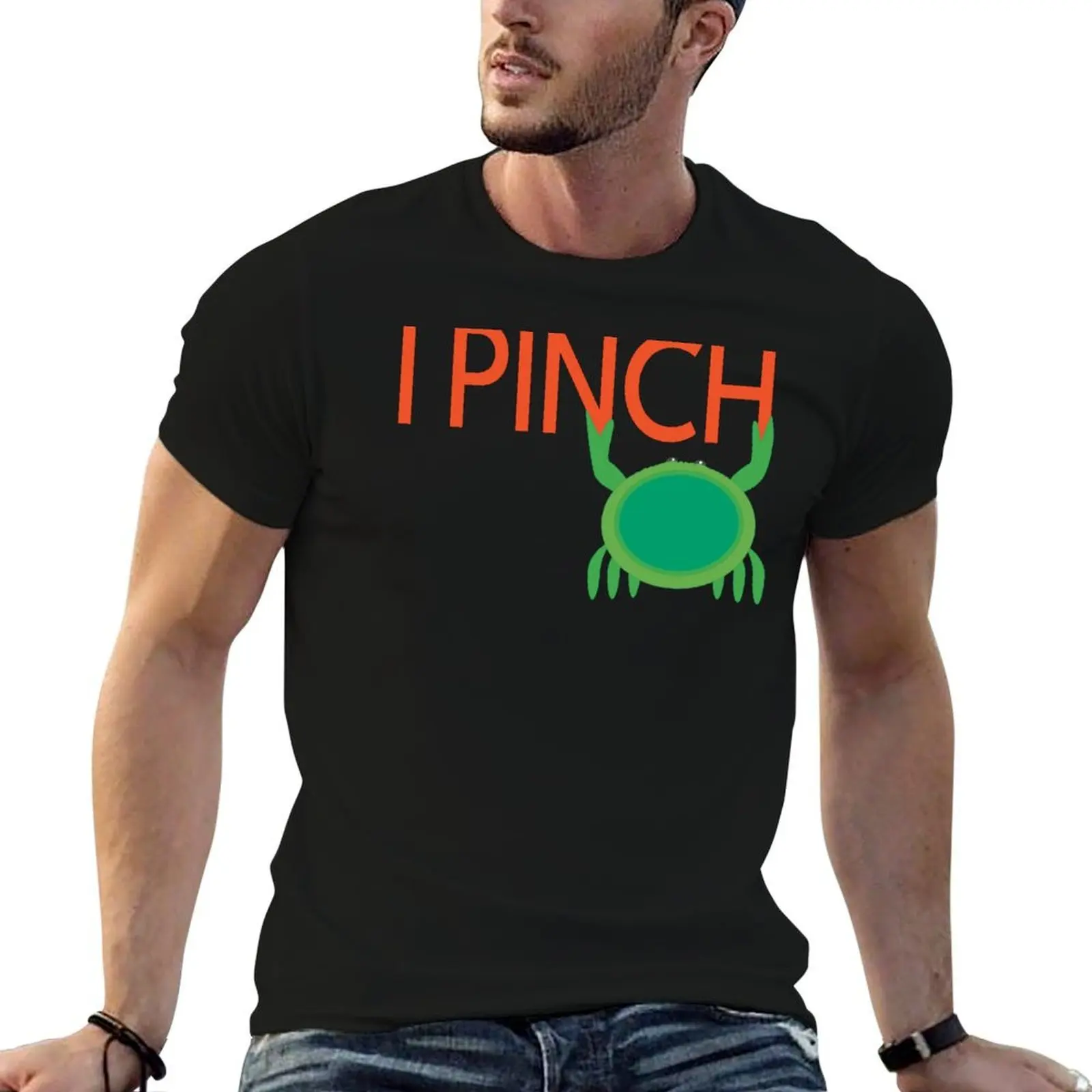 Saint Patricks Day Crab - Auturo the Green Crabby Pinchy Crab T-Shirt sweat anime tshirt heavy weight t shirts for men