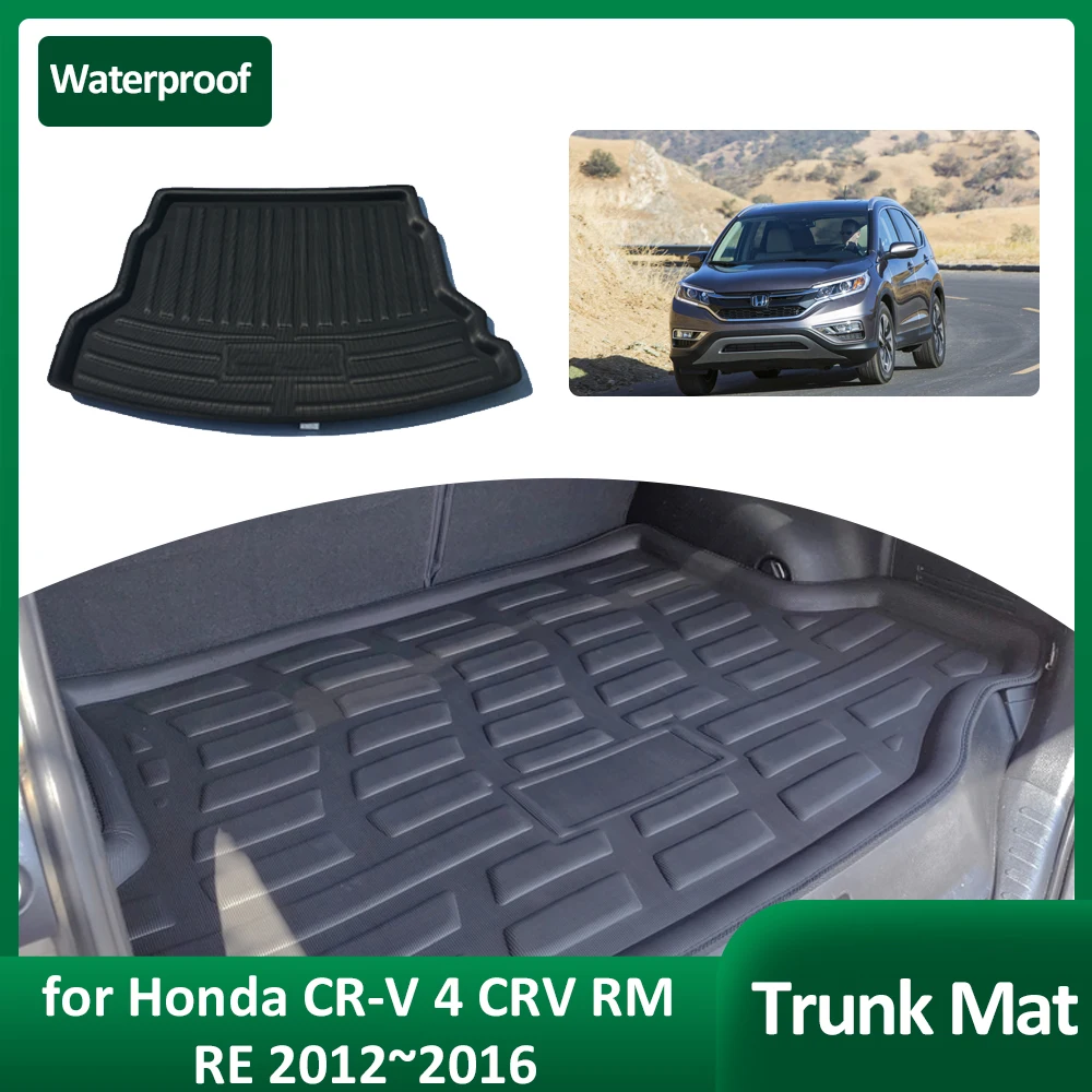 

Car Trunk Mat for Honda CR-V 4 CRV RM RE 2012~2016 Tray Waterproof Rear Part Luggage Rug Cargo Boot Pad Liner Cover Accessories