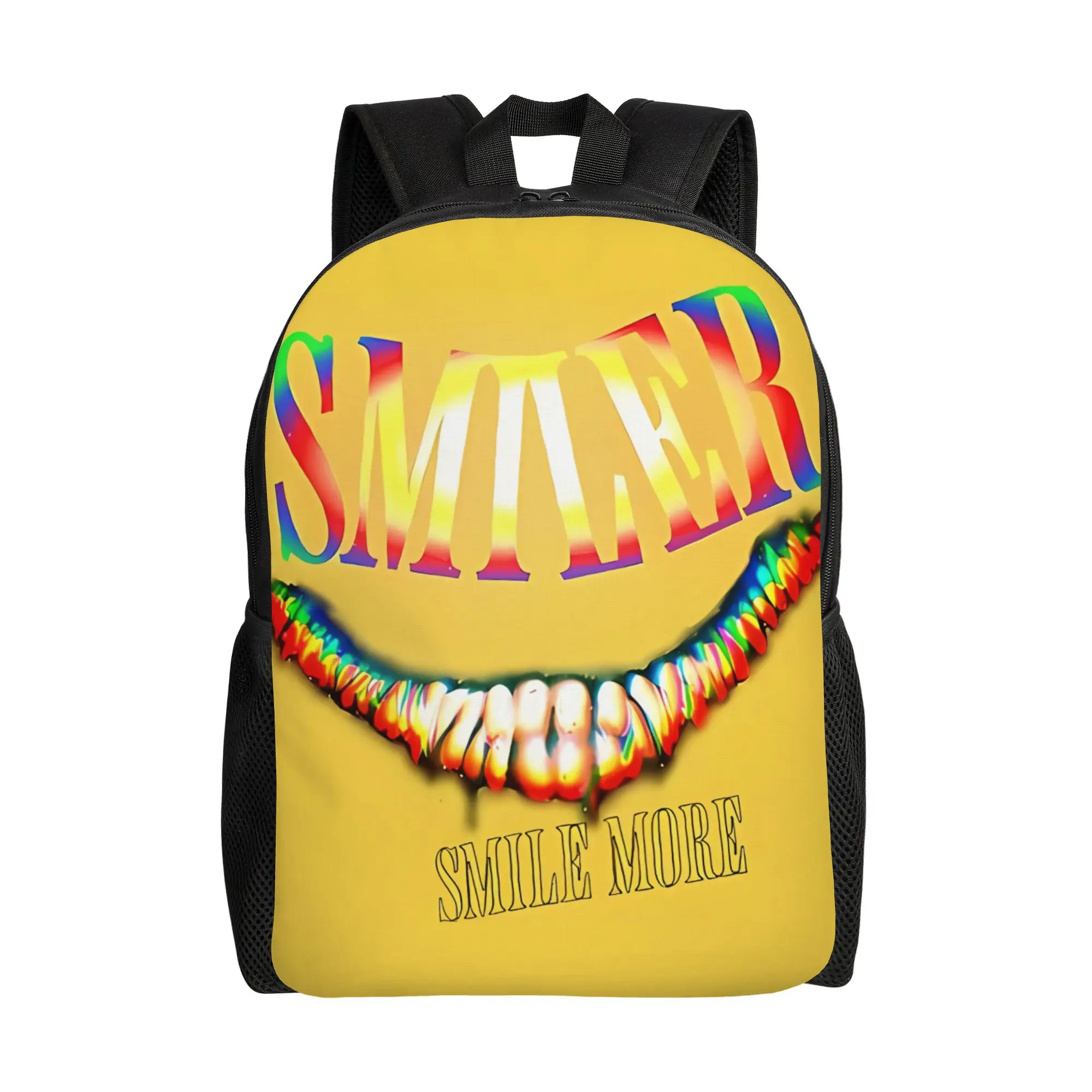 SMILER Smile More entity Backrooms Backpack Dark Fantasy Fashionable mochila Large Capacity Laptop Bag Back To School Season