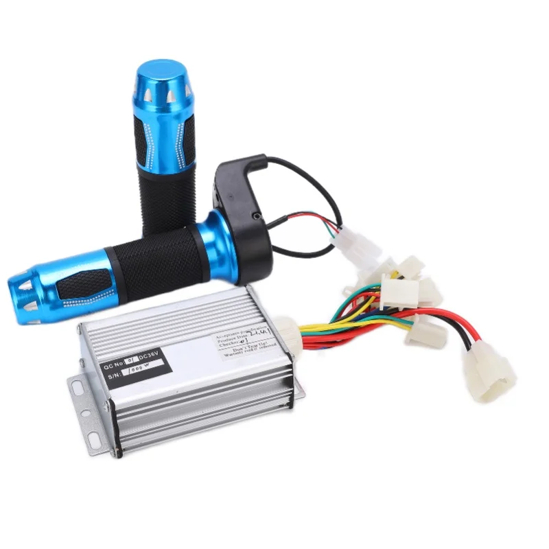 

Brush Motor Controller Electric Bike Throttle Aluminum Rubber Bicycle Accessories For Scooters 36v