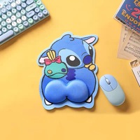 New Disney Stitch Mouse Pad Wrist Guard Cartoon Cute Kawaii Protective Hand Office Computer Desktop Mouse Hand Pillow Kids Gift