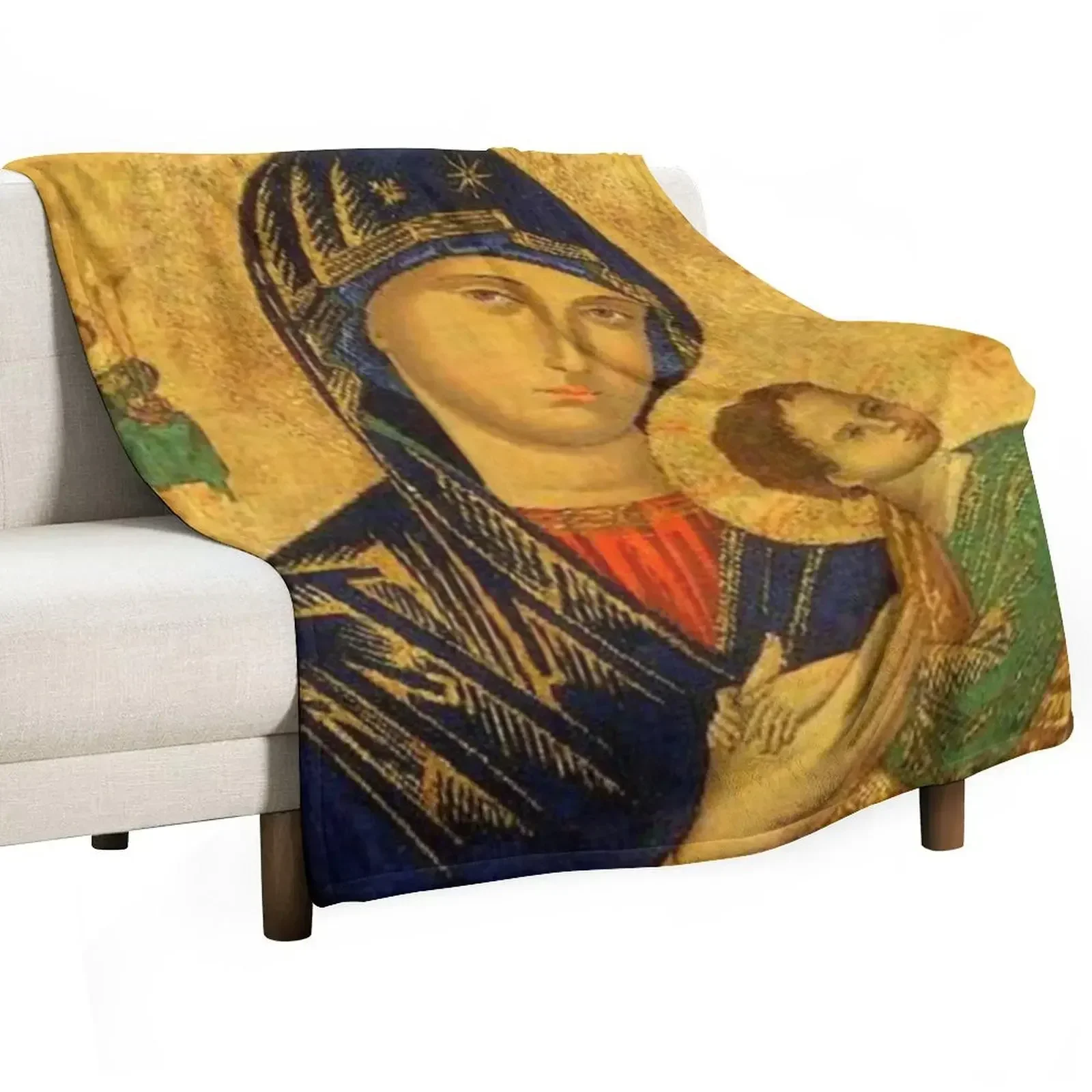 

Our Mother of Perpetual Help Throw Blanket Summer Beddings christmas decoration Bed Beautifuls Blankets