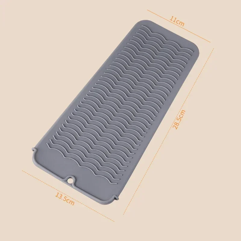 Couverture de baguette à friser en Silicone, sac de rangement pour lisseur de cheveux, tapis isolant pour fer à friser, pochette résistante à la chaleur