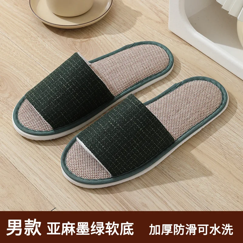 5 Paren/partij Slippers Mannen Vrouwen Hennep Hotel Wegwerp Glijbanen Thuis Reis Sandalen Hospitality Schoenen One Size Groothandel Open Teen