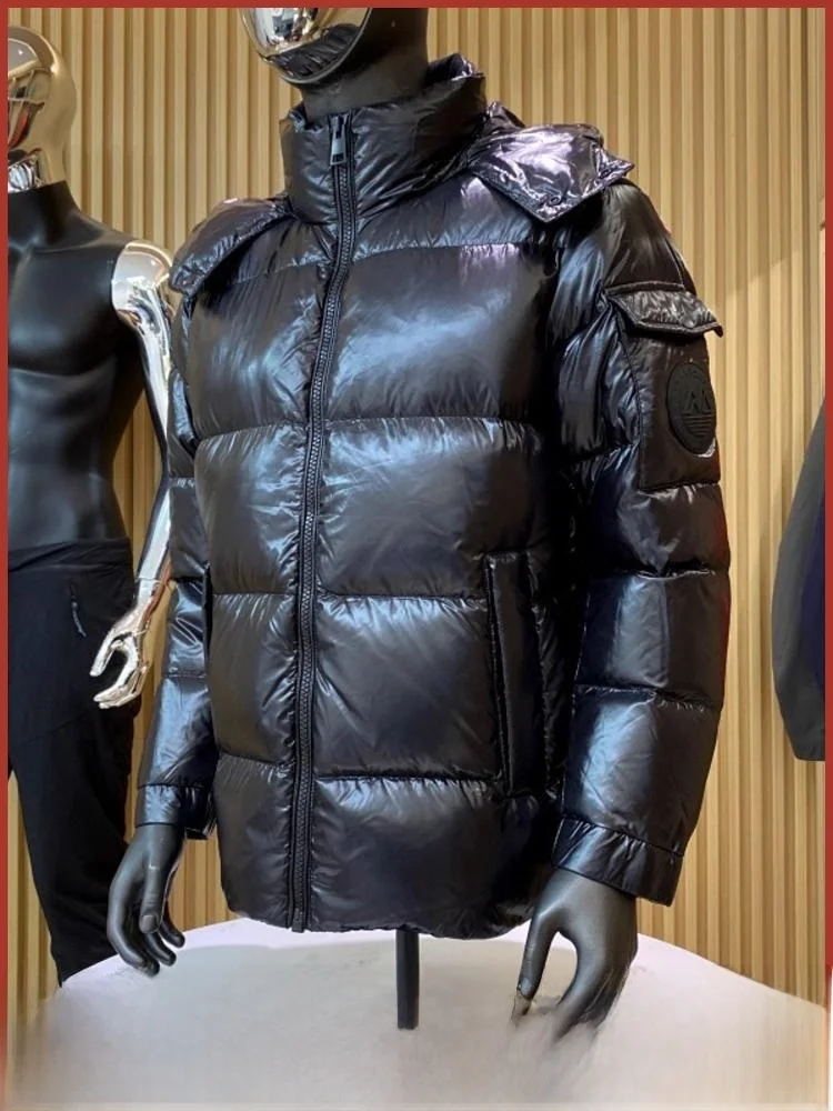 

Heavyweight New Winter ort Puffer Jaet Du down Warm Stand Collar ex Outerwear Nylon Fabric Anti-Static Treaent