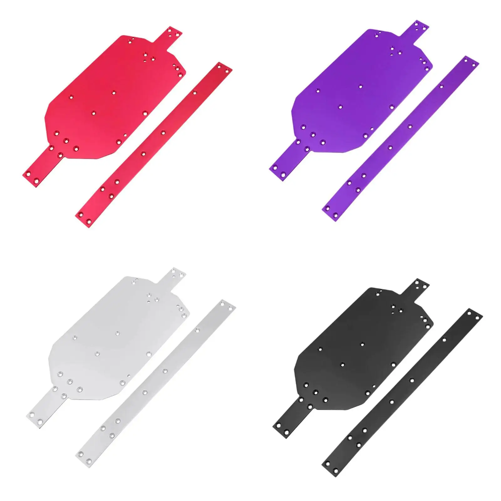 

Metal Chassis Guard Plate DIY Spare Parts RC Car Chassis Guard Rail Kit with Reinforcement Stiffener for 14209 Vehicles Model