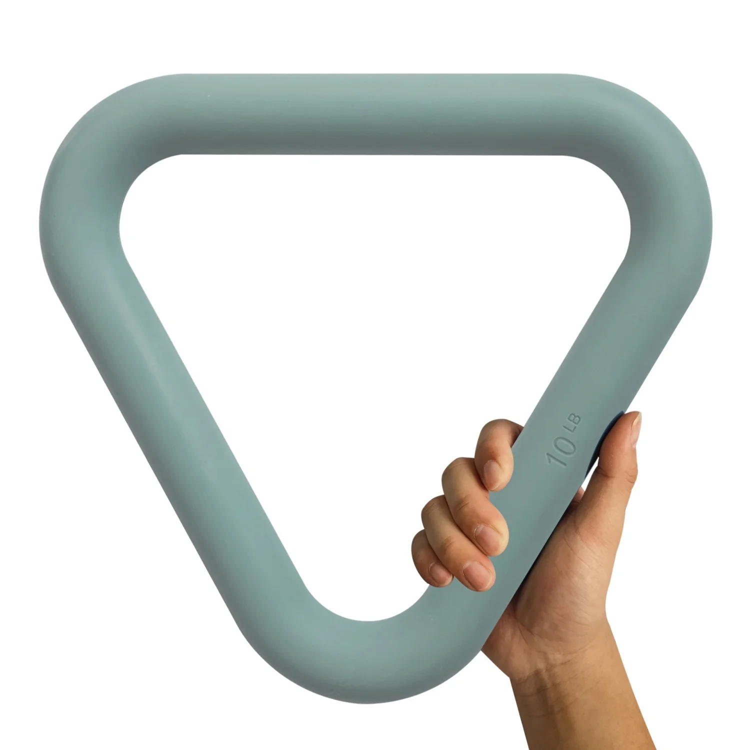 

Yoga Fitness Triangle Cast Iron Silicone Dumbbell Silicone Weight Ring Triangle Magic Circle for Strength Training 1