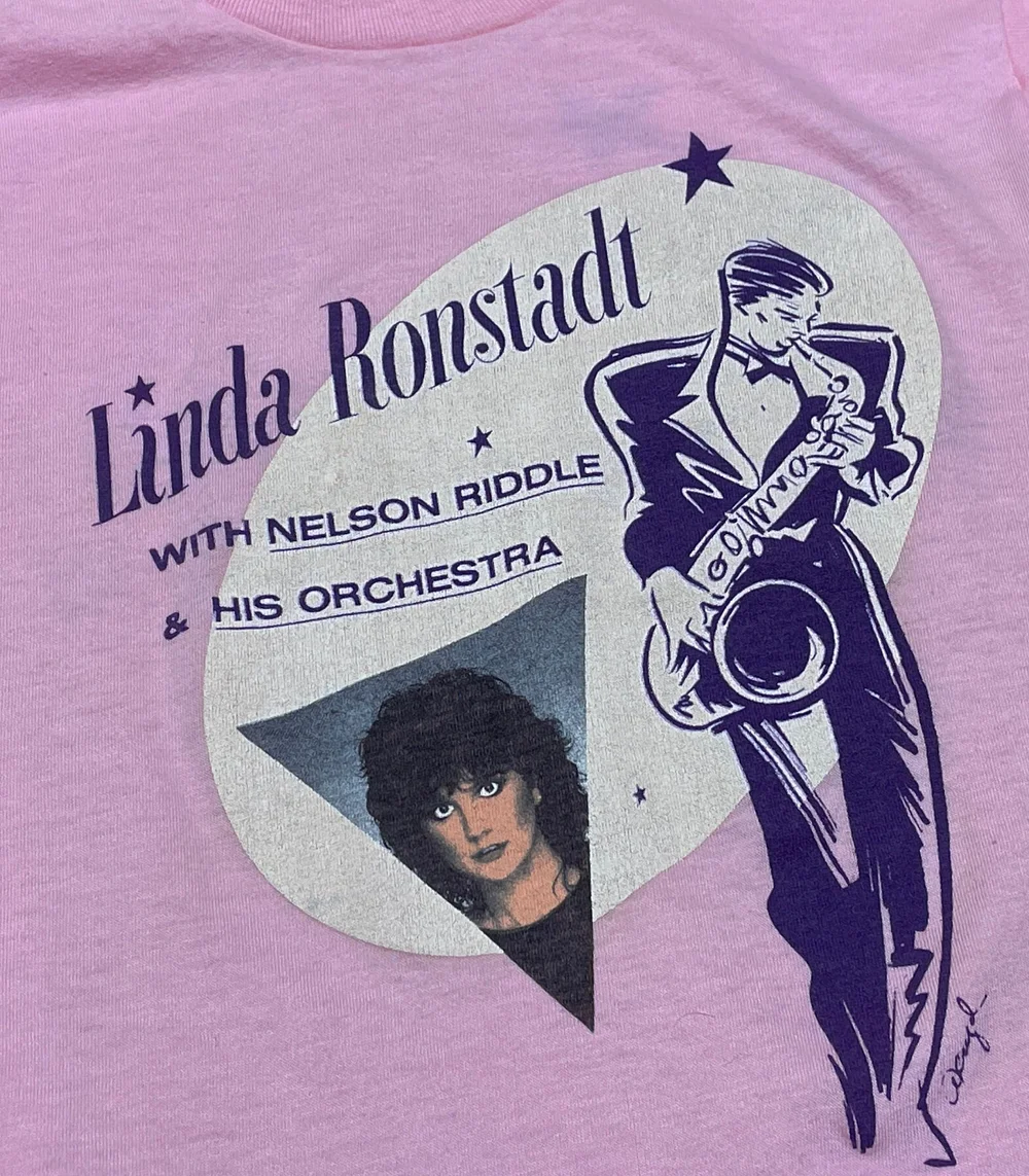 vtg Linda Ronstadt live pink T-shirt Unisex Tee S to 345Xl 1F125