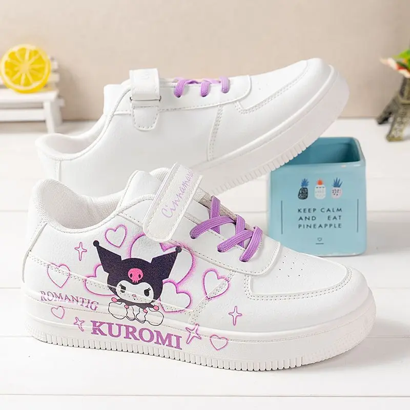 Girls\' casual shoes cartoon Kuromi outdoor sneakers running shoes Children\'s sports shoes casual Comfortable tennis shoes