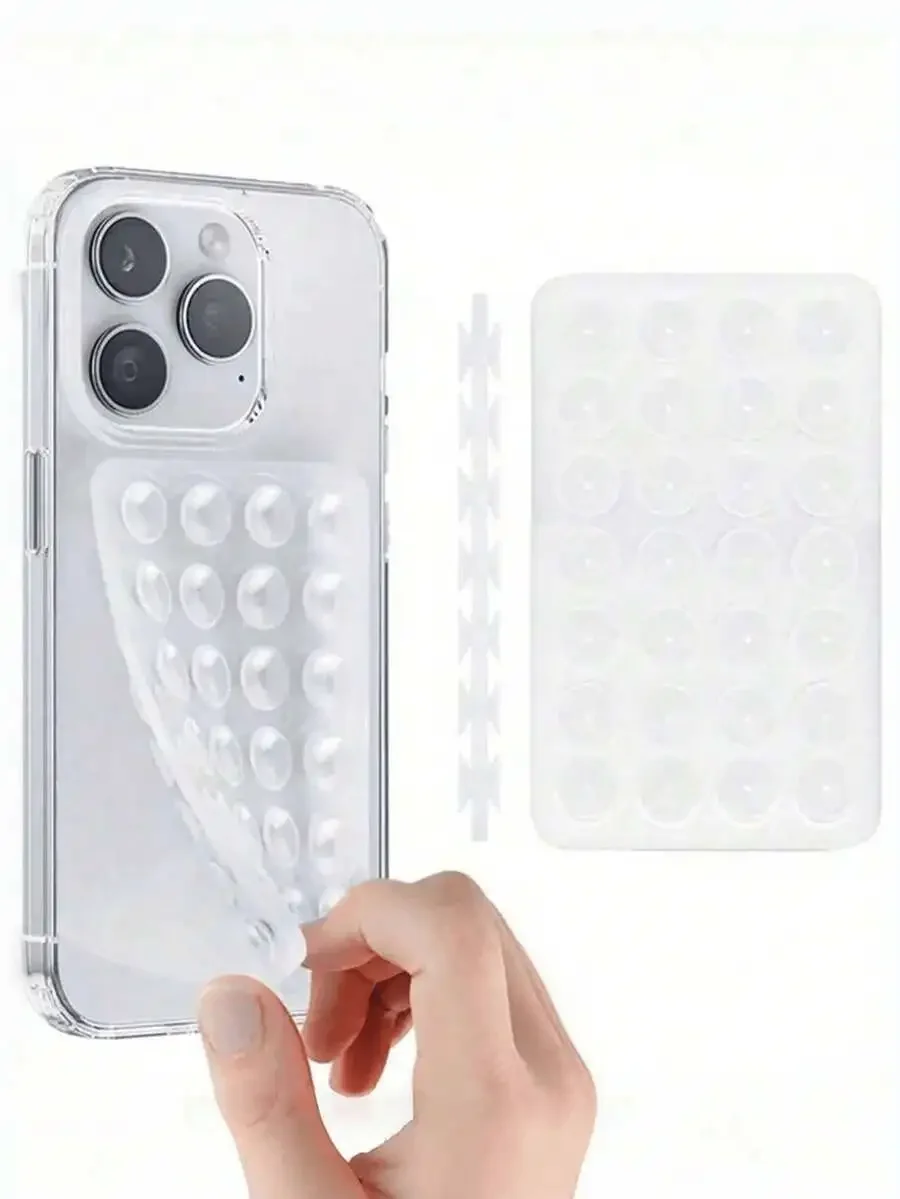 1 piece double-sided silicone mobile phone anti-skid grip is suitable for home office, bathroom and kitchen use