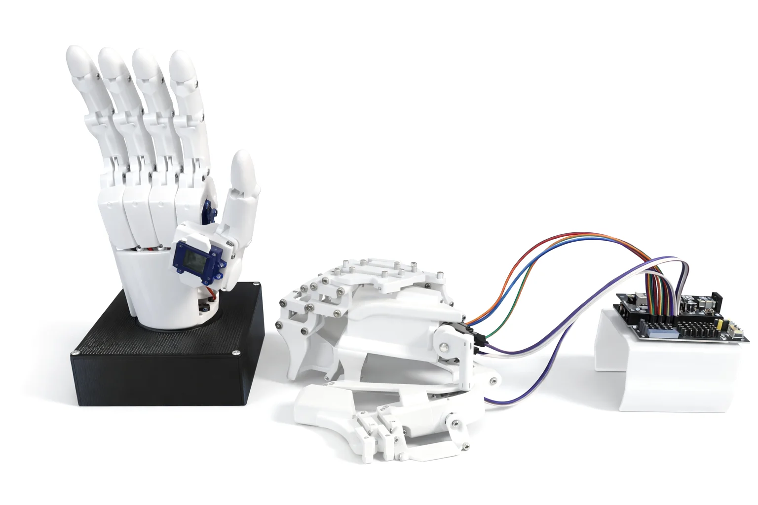 Assembled 6 Dof Bionic Robot Hand  with SG90 Somatosensory Glove 5 Fingers Hand For Arduino ESP32 Open Source Programmable Robot