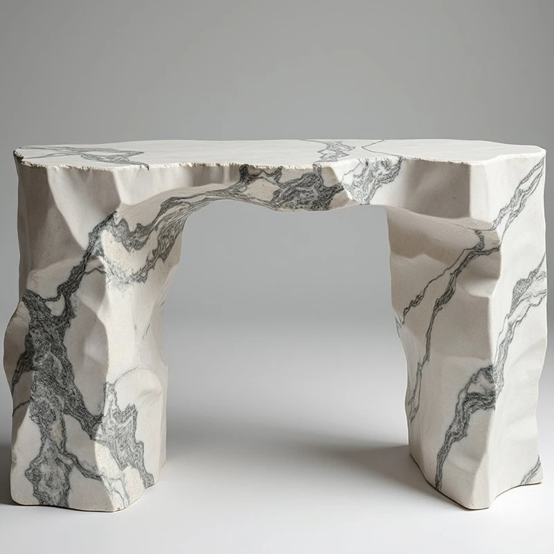 Marble American retro minimalist ultra-narrow wall simple modern