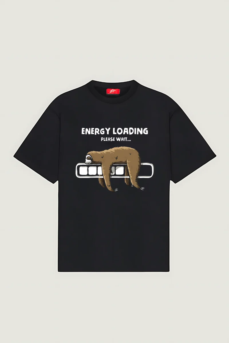 

Sloth Energy Charge Tee - Relax & Recharge