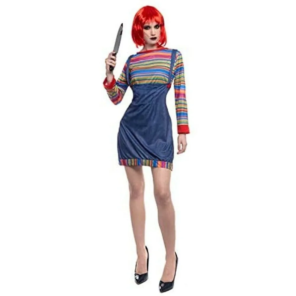 Disfraz Muñeca Asesina Mujer Adultos Para Fiesta Halloween Carnaval Teatro