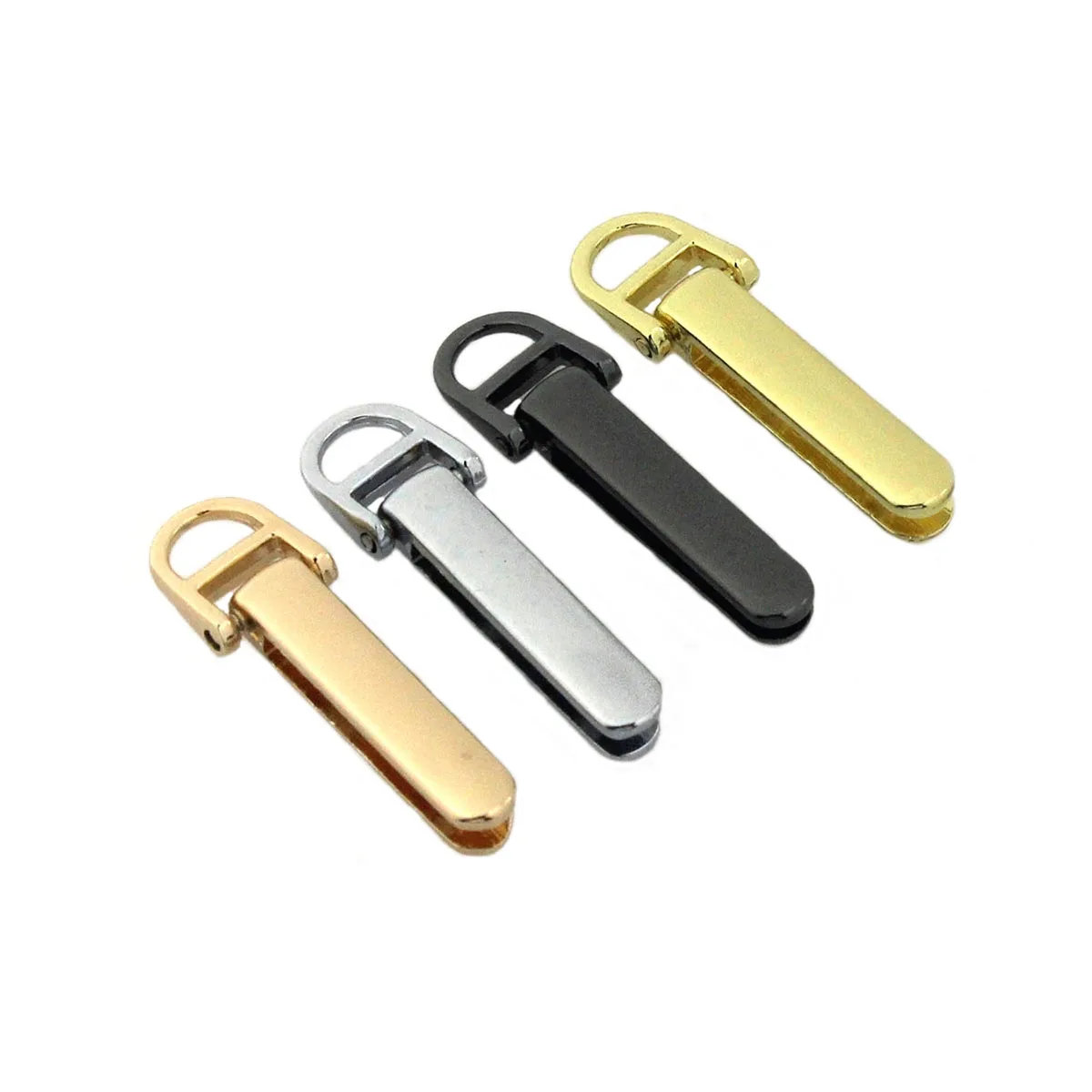 2pcs Metal Bag Side Edge Hang Buckle Fashion Zipper Connect Clasp for Leather Craft Bag Strap Belt Handle Shoulder Accessories