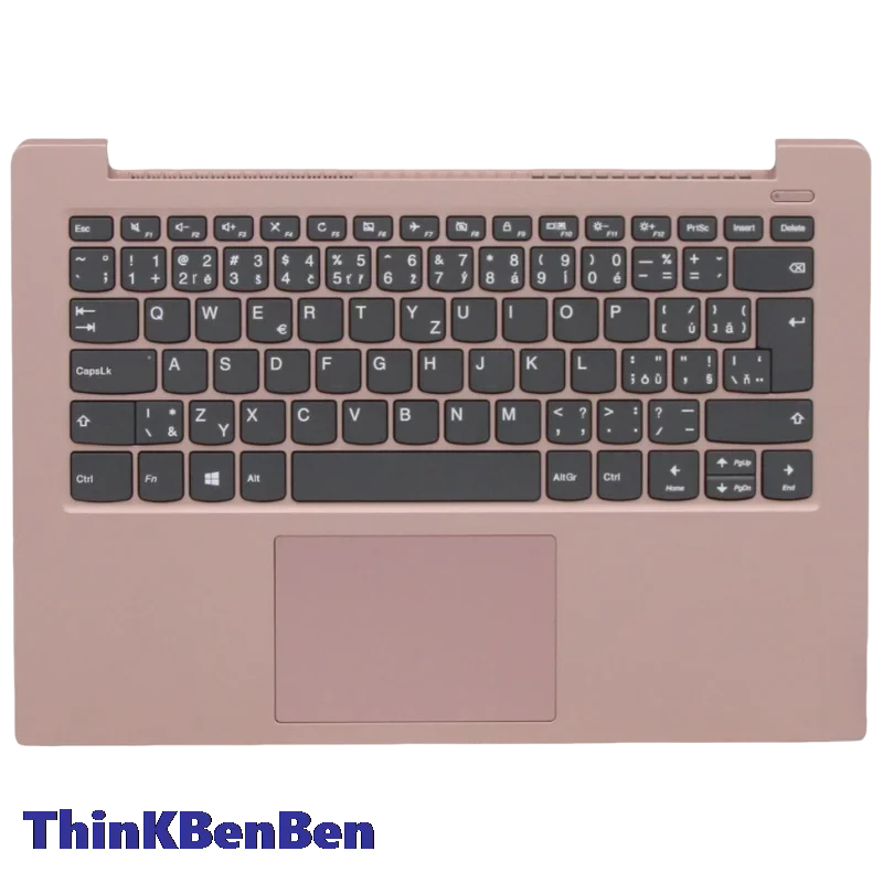 CZ Czech Sand Pink Keyboard Upper Case Palmrest Shell Cover For Lenovo Ideapad S340 14 14IWL 14API 14IIL 14IML 5CB0S18457