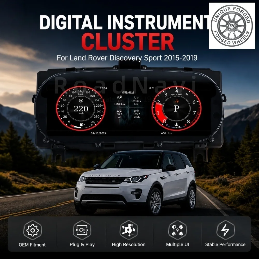 

26style BC RoadNavi Car Auto Speedometer for Land Rover Discovery Sport 2015-2019 LCD Digital Cluster Car Upgrade Dashboard Inst