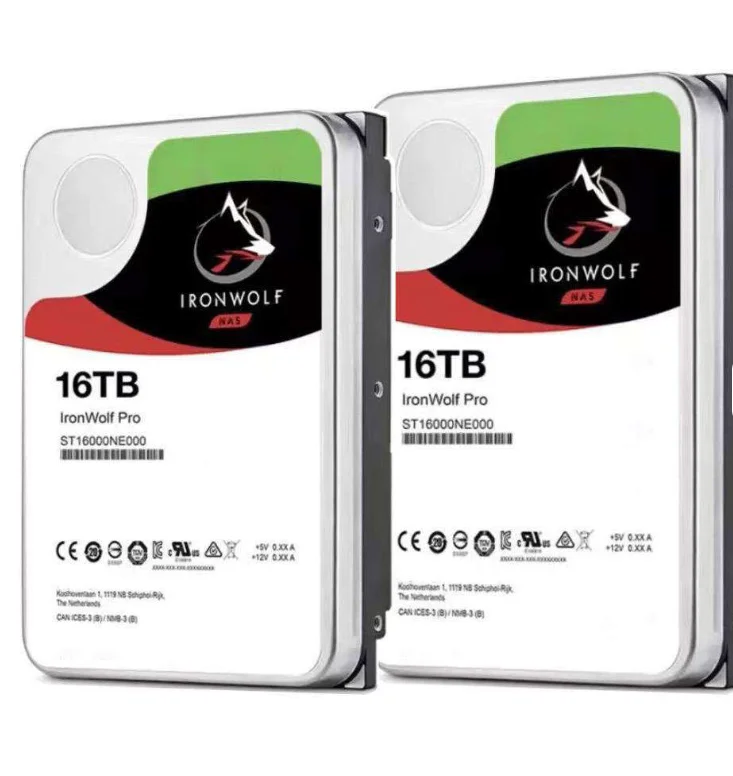 Seagate IronWolf Pro 16TB 7200RPM 3.5インチ NASサーバー用内蔵ハードディスクドライブ ST16000NE000