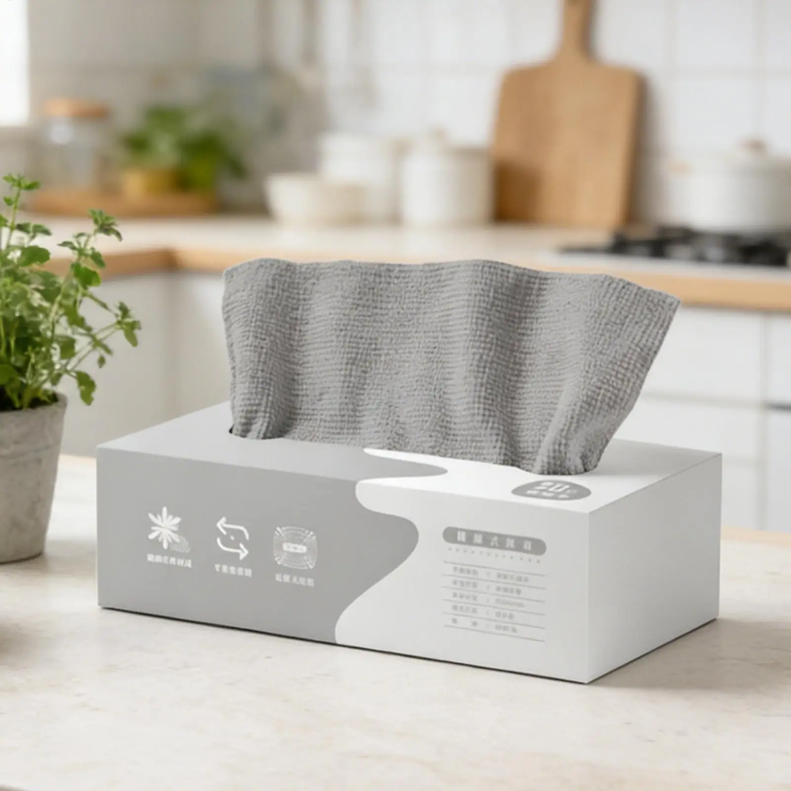 Toallas de Cocina Desechables de Microfibra, Paños de Limpieza de Microfibra Súper Absorbentes para Lavar Platos y Múltiples Superficies