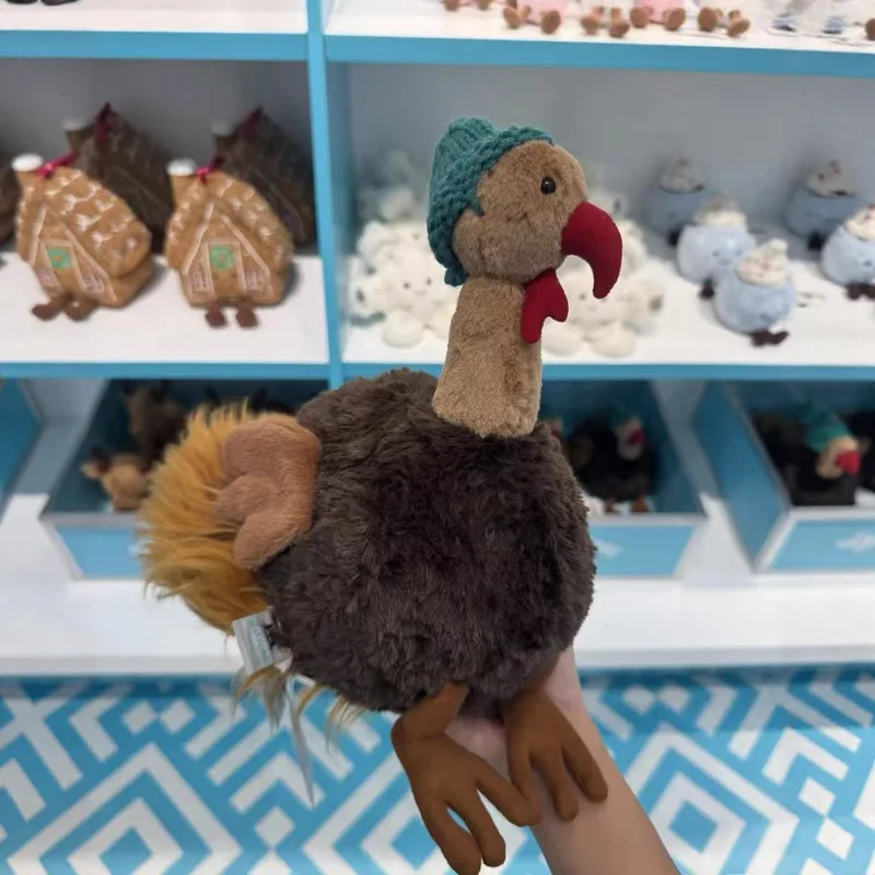 Pluszak Theo Turkey, miękka zabawka, przytulanka, ozdoba na biurko, dekoracja pokoju, miękka poduszka do przytulania, urocze zwierzątko, prezent.