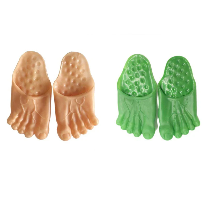 The Hulk BigFoot pantoufles Halloween maquillage Performance vêtements accessoires chaussure fête jeu Interaction accessoire caoutchouc chaussure couverture