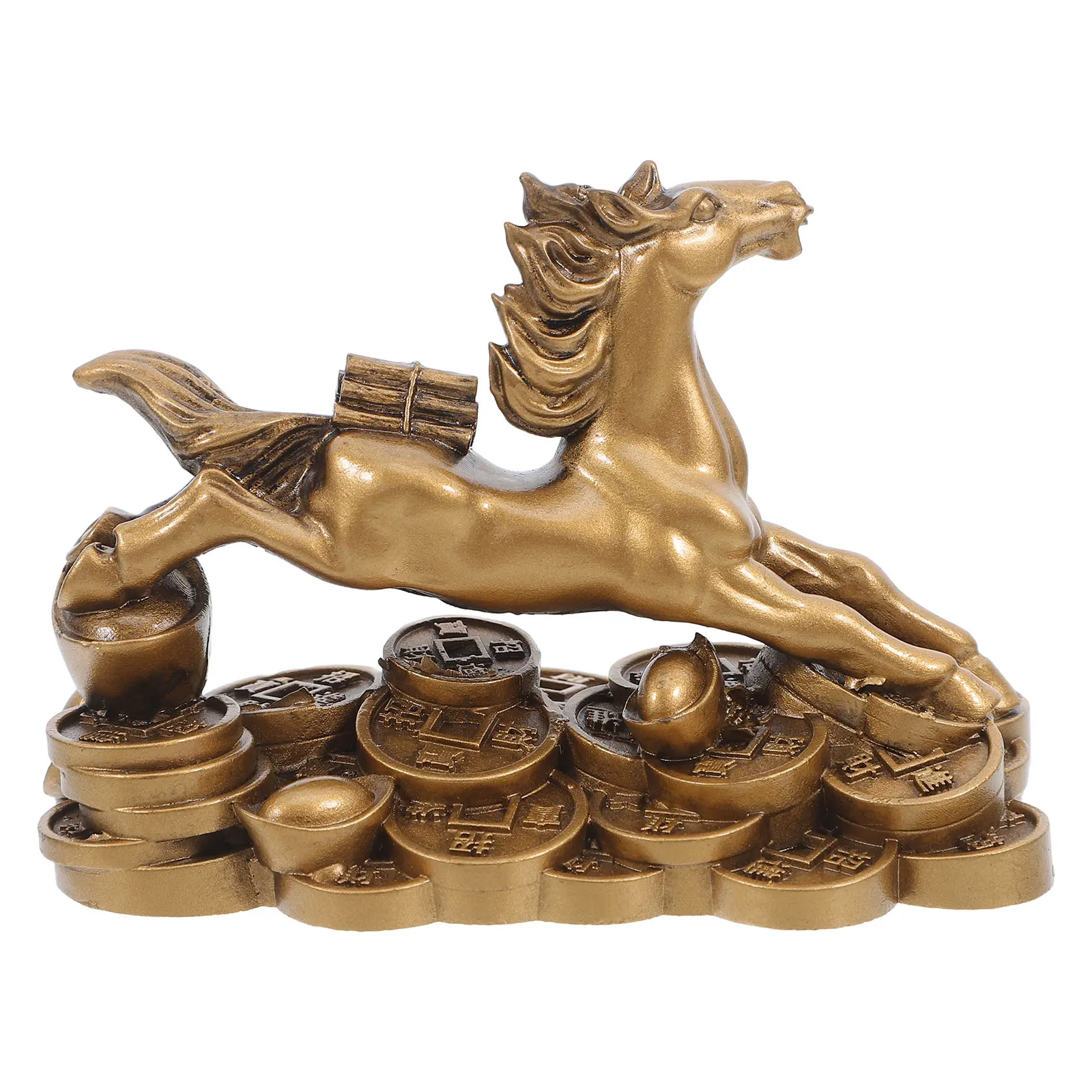 

Horse Resin Statue Living Room Ornament Memorial Sculpture Figurine Staue Decorative