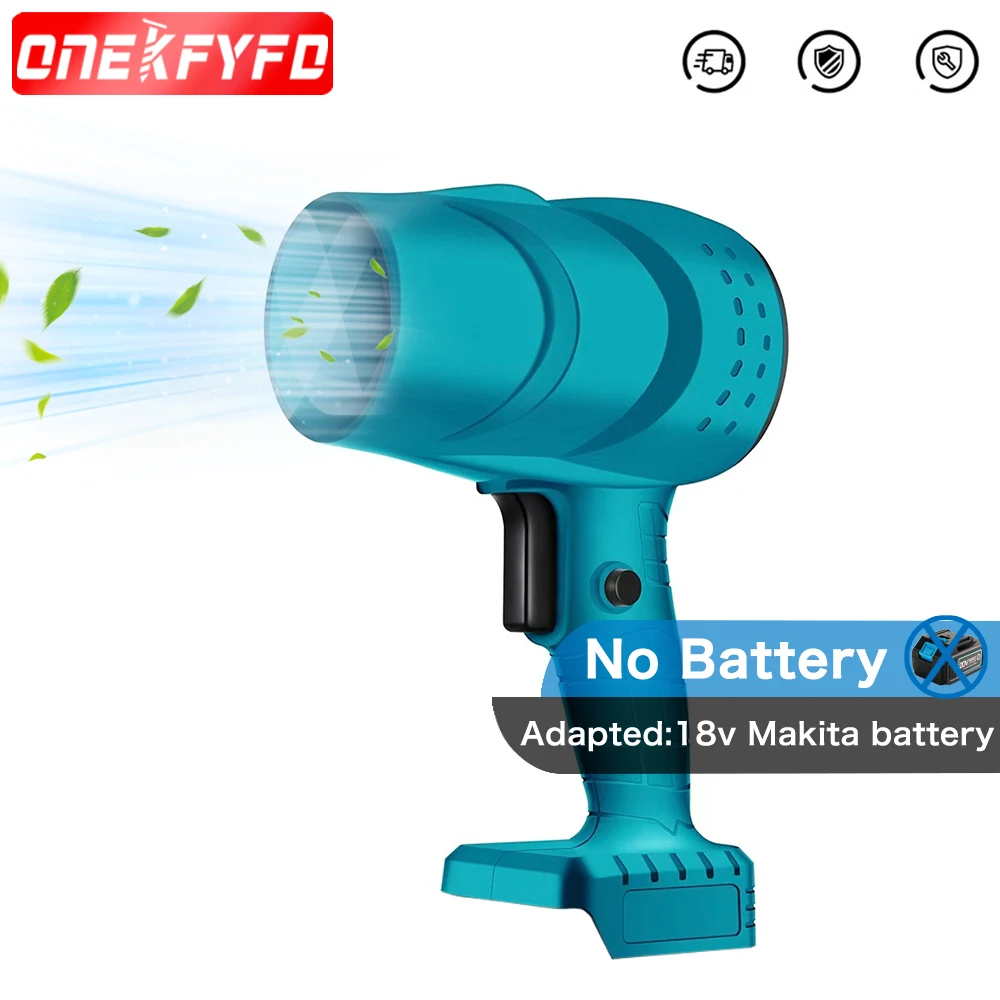 

25000rpm Turbo Fan Lithium Violent Leaf Blowing Water Blowing High Power Hair Dryer Mini Turbo Jet for Makita 18V Battery