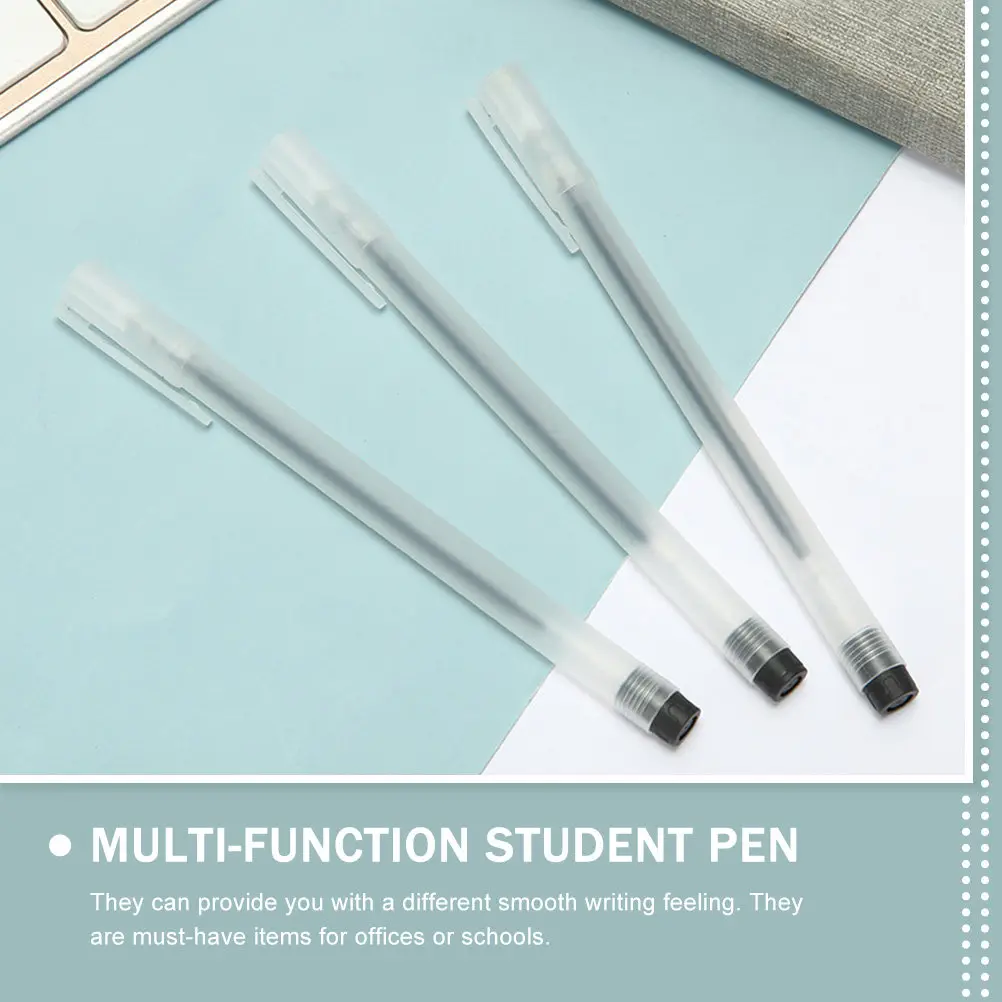 

50Pcs High-Class Plastic Gel Pens Smooth Writing Comfortable Ergonomic Student Office School Supply Portable Replaceable Writing