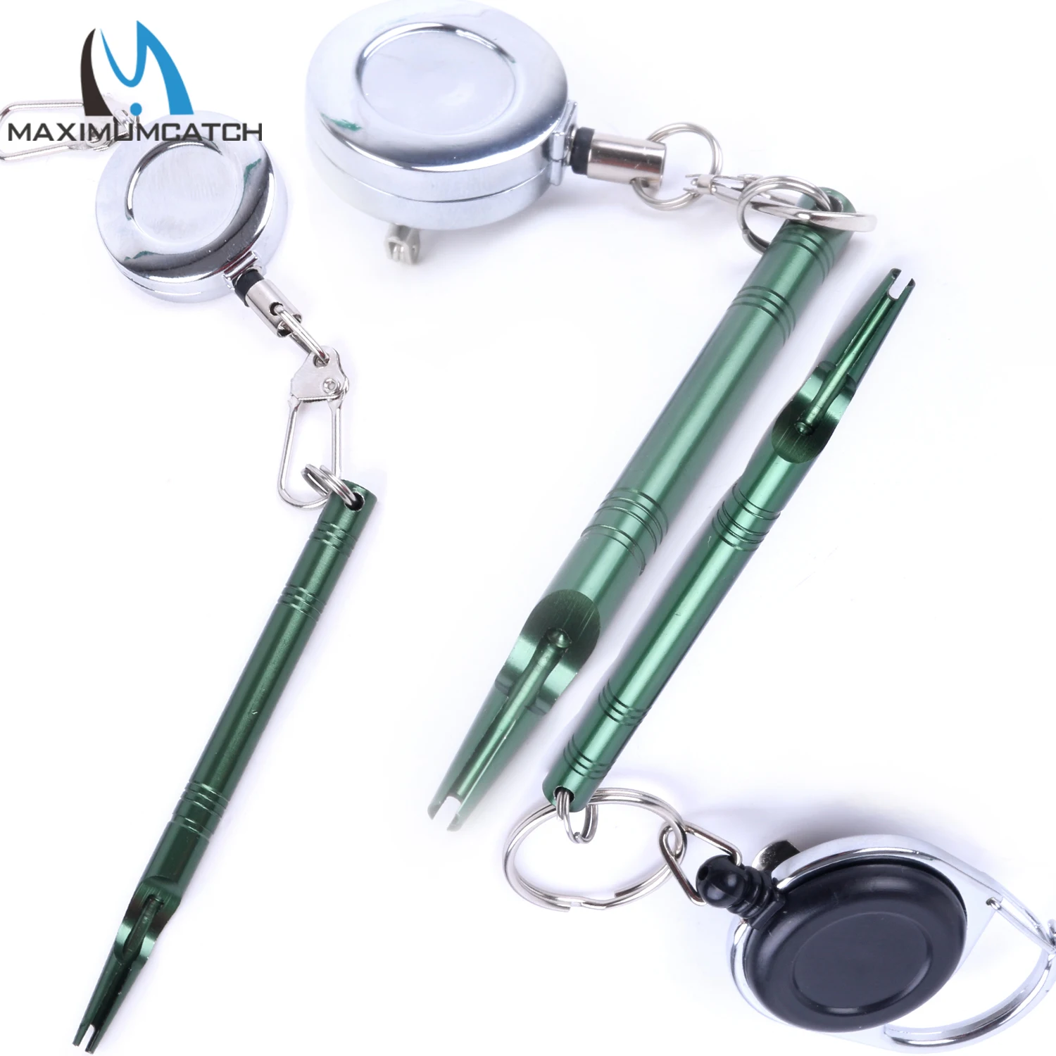 Maximumcatch Fly Fishing Zinger Tool Nail Knotter Retractor Fly Tying Tool Accessory for Lures Hooks Scissors Pliers Angler Gear