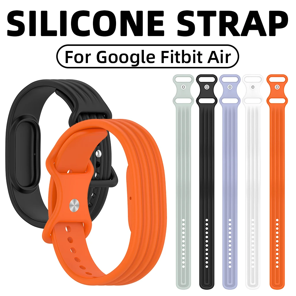 Silicone Watch Band For Fitbit Air Strap Replacement Correa Sport Wristband Soft Waterproof Bracelet Breathable Accessories