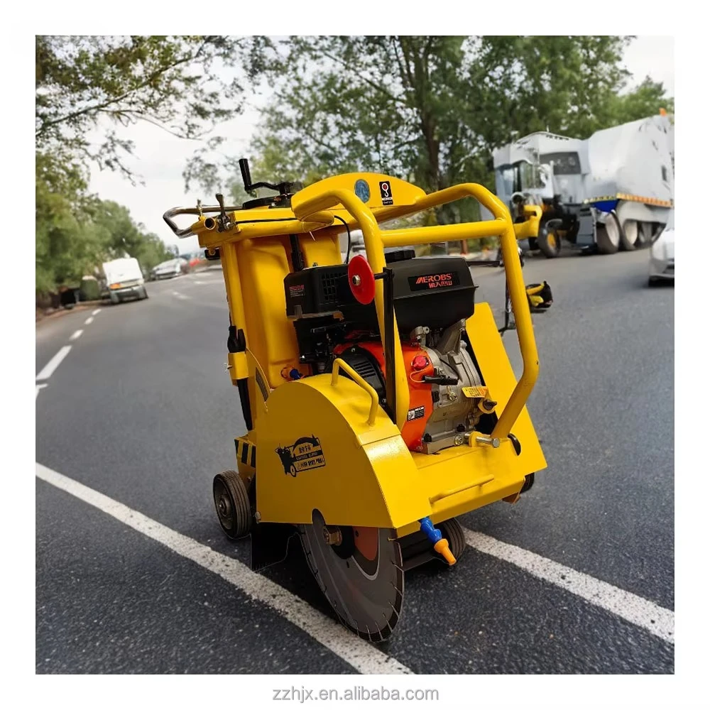 Heavy-Duty 500mm Walk Behind Road Cutter Handheld Operation for Concrete Suitable for Road Maintenance Construction