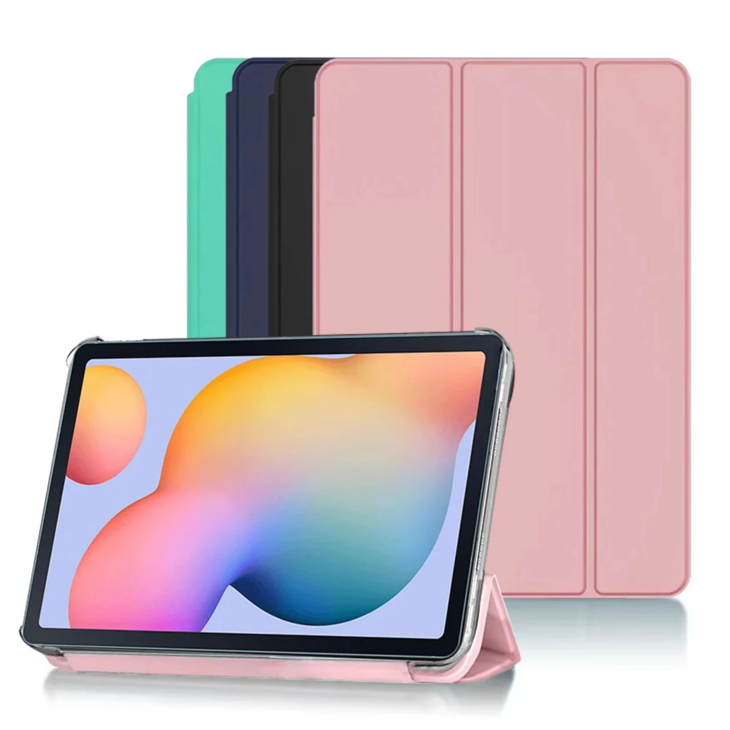 High-Quality Premium Stylish Leather Protective Flip Smart Cover for Samsung Tab S6 Lite 10.4'' 2020 - Durable Tablet Cases for