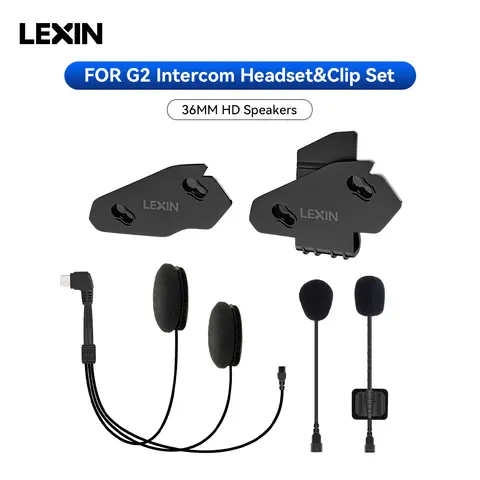 LEXIN-G2 Motorcycle Intercom Headset&Clip Accessories For Full/Half Helmet Intercom Headset Plug