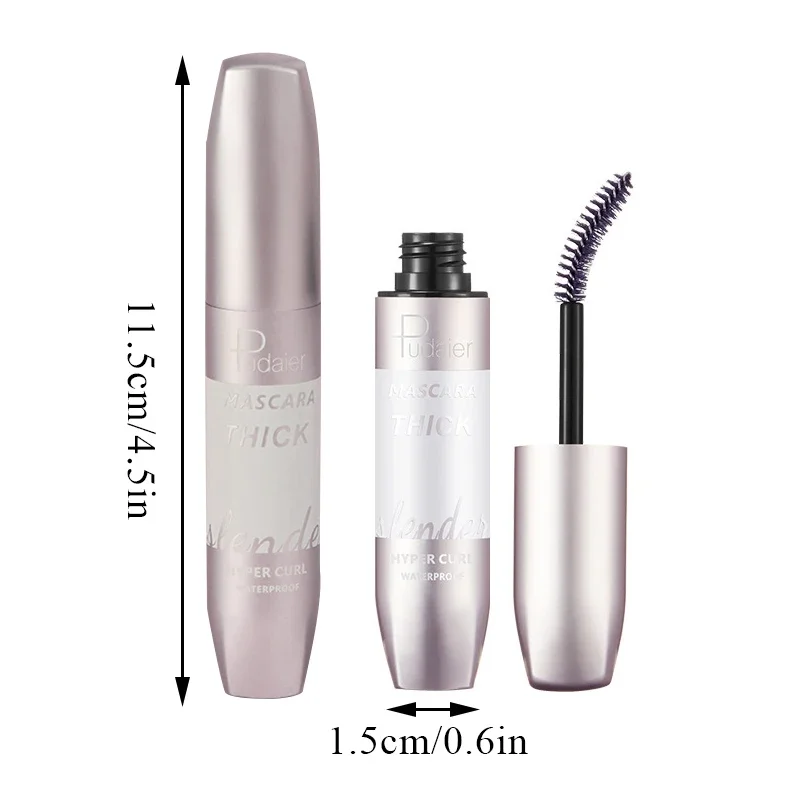 InjFiber-Mascara imperméable à l'eau, allonge et optique les cils, longue durée, volume supplémentaire, fournitures cosmétiques, 4 D