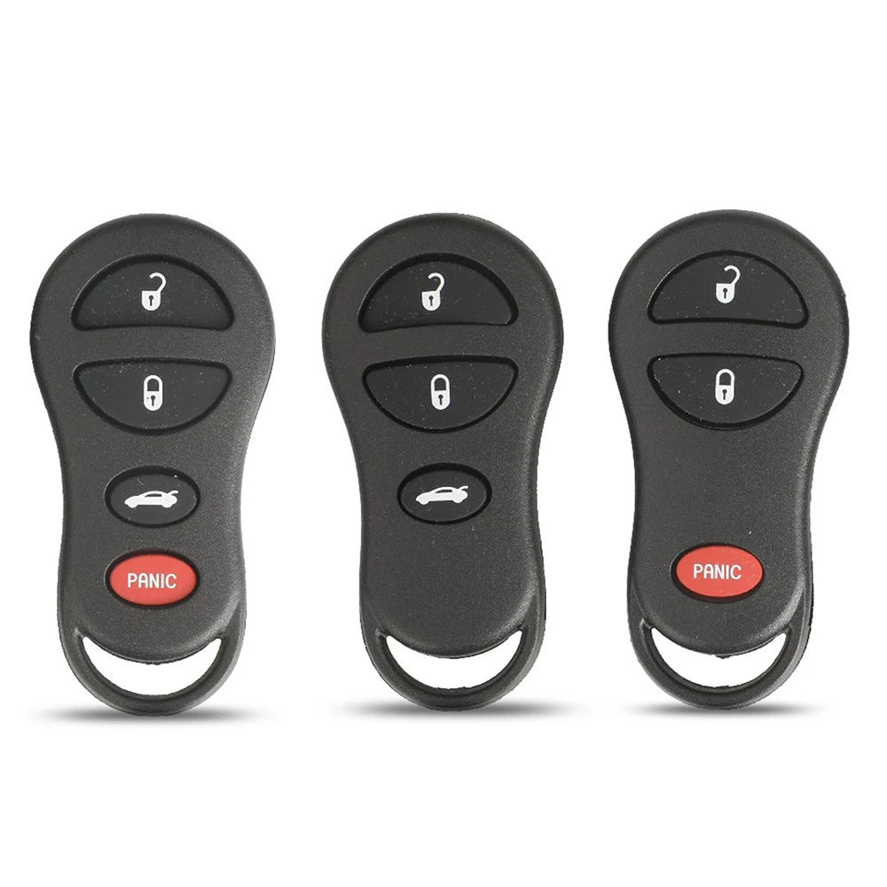 

jingyuqin New Remote Car Key Shell For Chrysler Voyager Cruiser Concorde 300M Dodge Ram Dakota Jeep Cherokee Keyless Entry