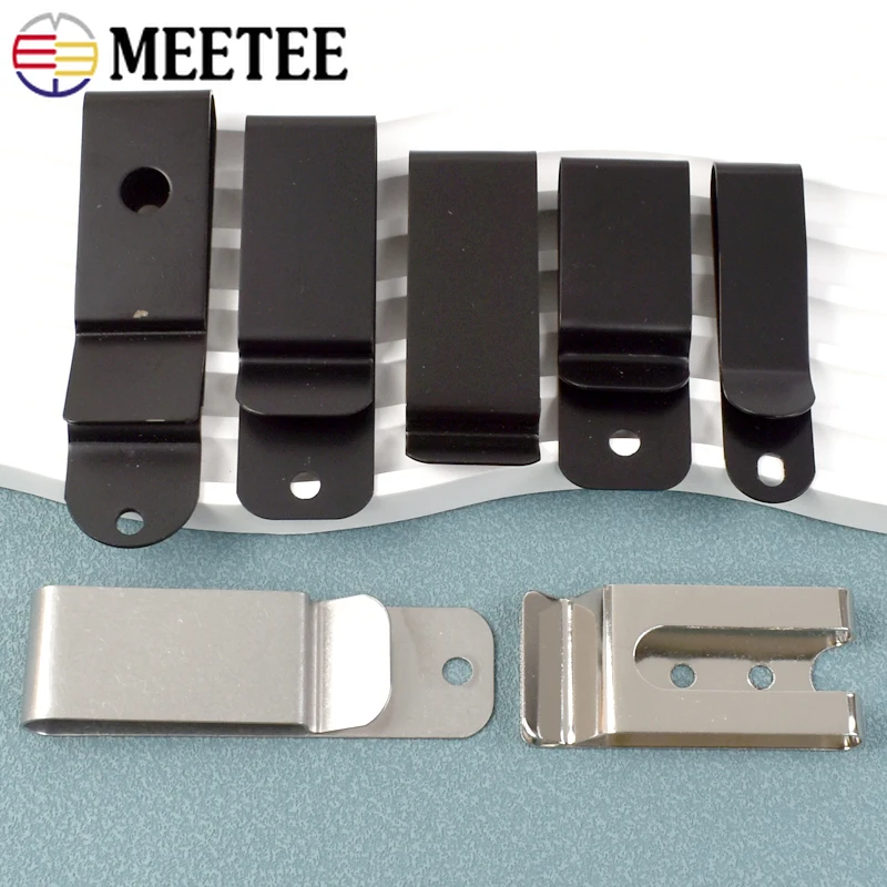 2/5/10Pcs Metal Buckles For Belt Wallet Clip Hooks Waistband Pocket Clasp Holster Sheath Loops DIY Hardware Accessories