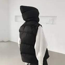 Owen Seak-Chaleco de plumón para mujer, chaquetas de pan, ropa gótica, gabardina de invierno, cortavientos de polvo, abrigos blancos y negros