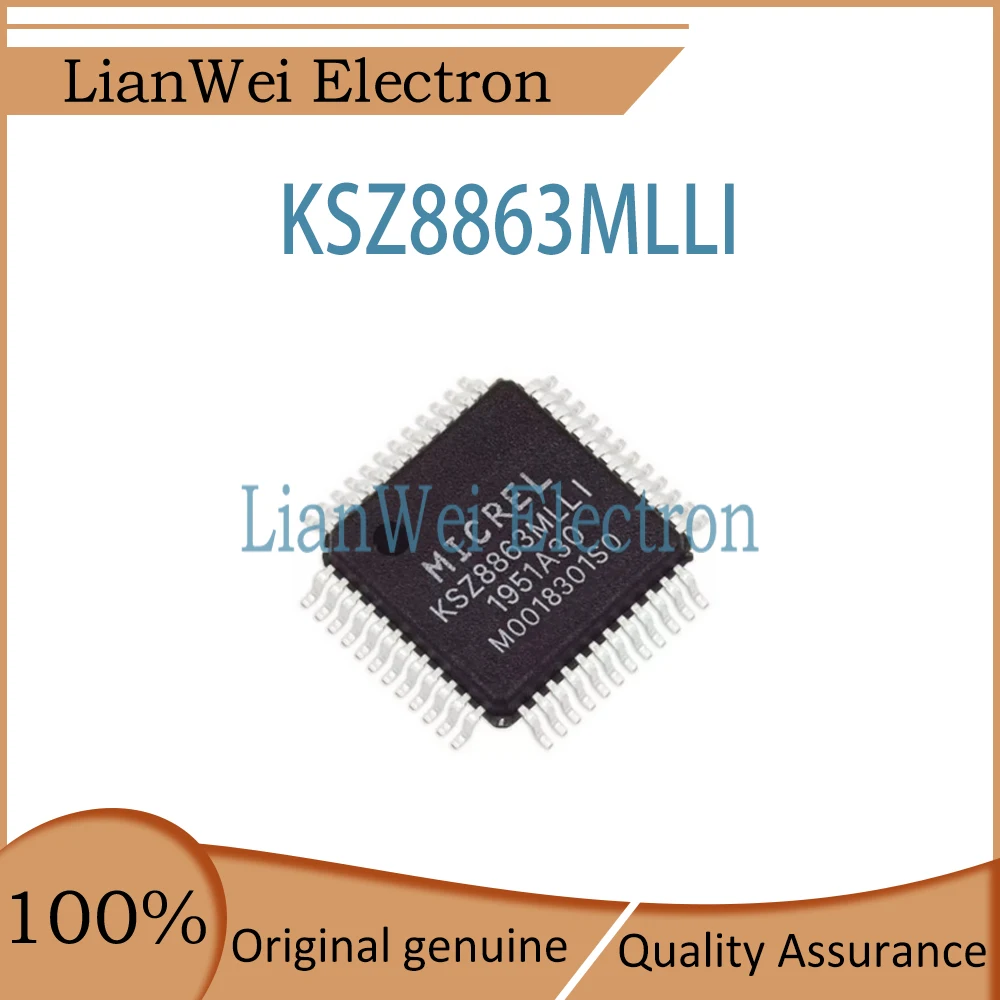 (1-10 Piece)100% New KSZ8863 KSZ8863MLLI IC Chipset LQFP-48