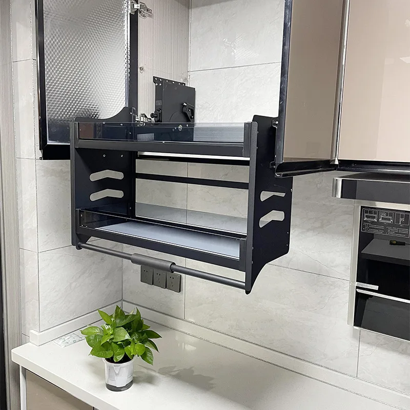 سحب أسفل الرف المطبخ رفع سلة المنظم مجلس الوزراء سلة أوتوماتيكية سلة المصعد #5