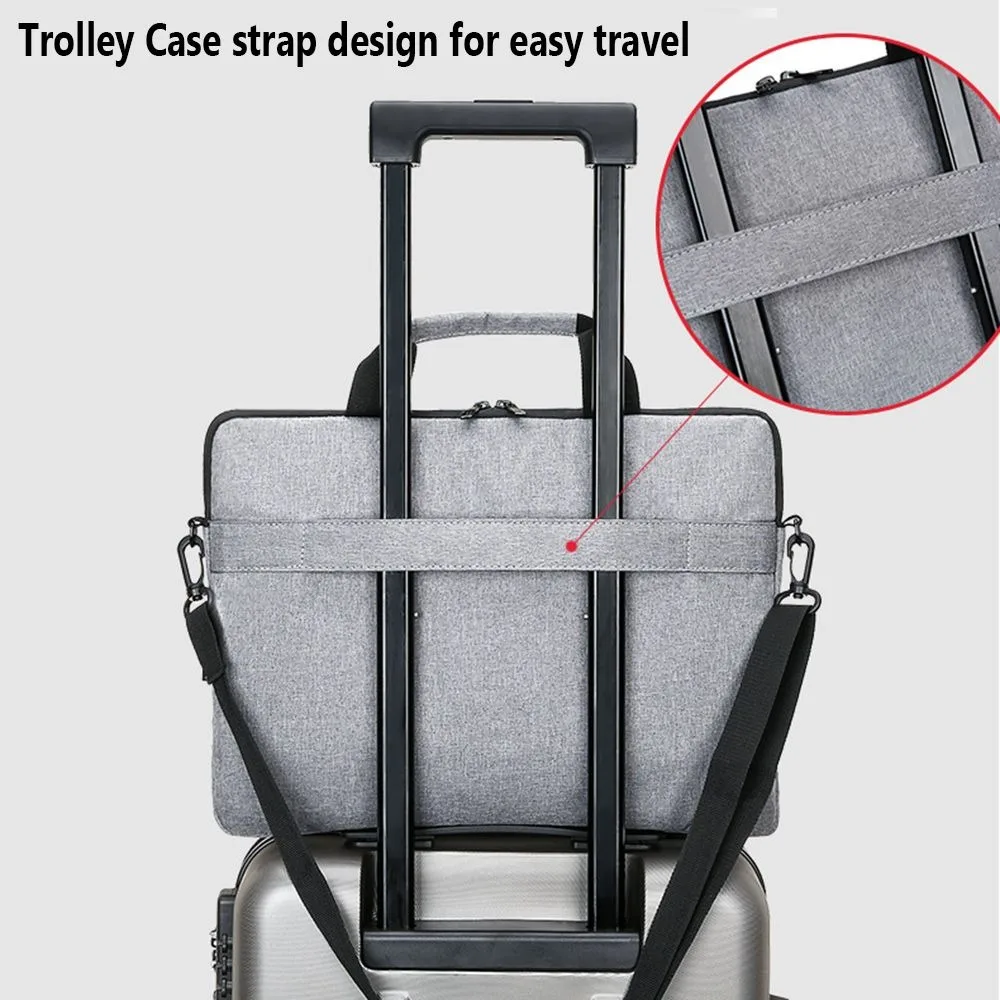 Casing Laptop Universal Anti Guncangan Kapasitas Besar Ultra Tipis Tas Laptop Bisnis Fashion Penutup Notebook