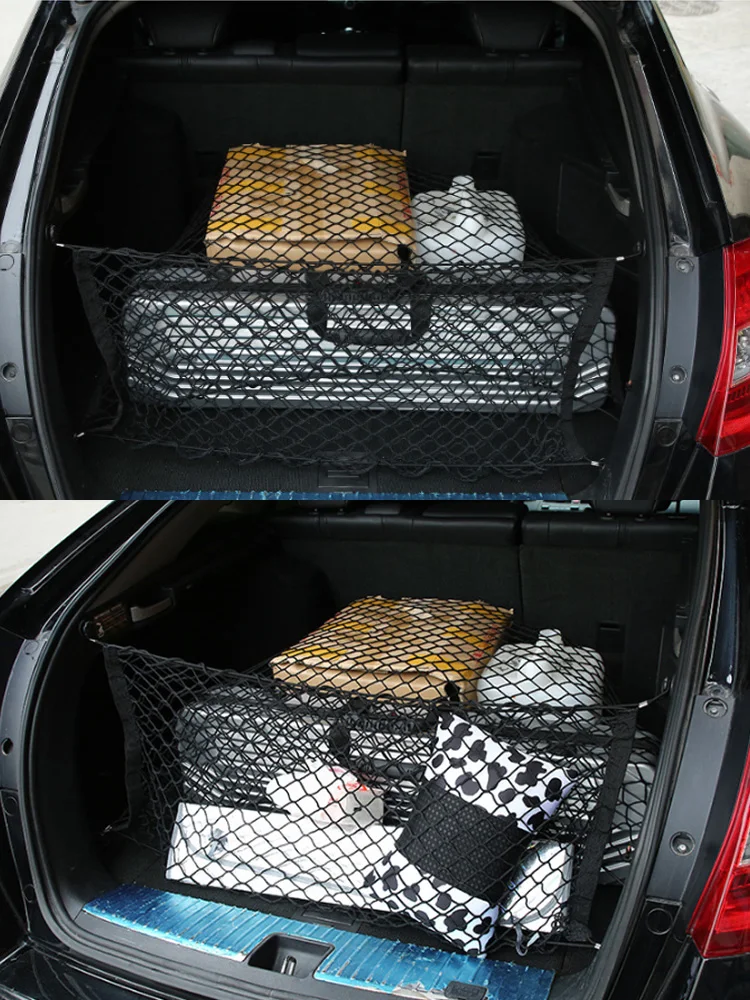 Car Boot Trunk Net For Suzuki Jimny Sierra 2019-2024 JB74 JB64W Nylon Mesh Luggage Bags Storage Rear Back Cargo Car Accessories