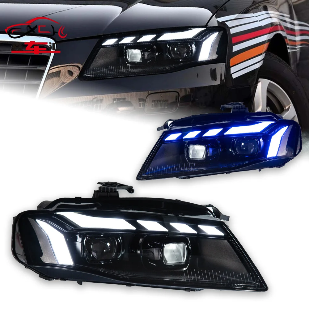 

XCH Car Styling Headlights for AUDI A4 LED Headlight 2009-2012 Type Head Lamp DRL Signal Projector Lens Automotive Accessories