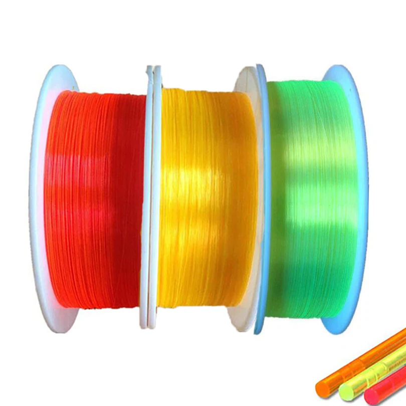 

1M Fluorescent Fiber Optic Cable Optic Fiber Rod 0.75mm 1.0mm 1.5mm Red Neon Ultra Optic Fiber Lighting for Gun Sight Shutting