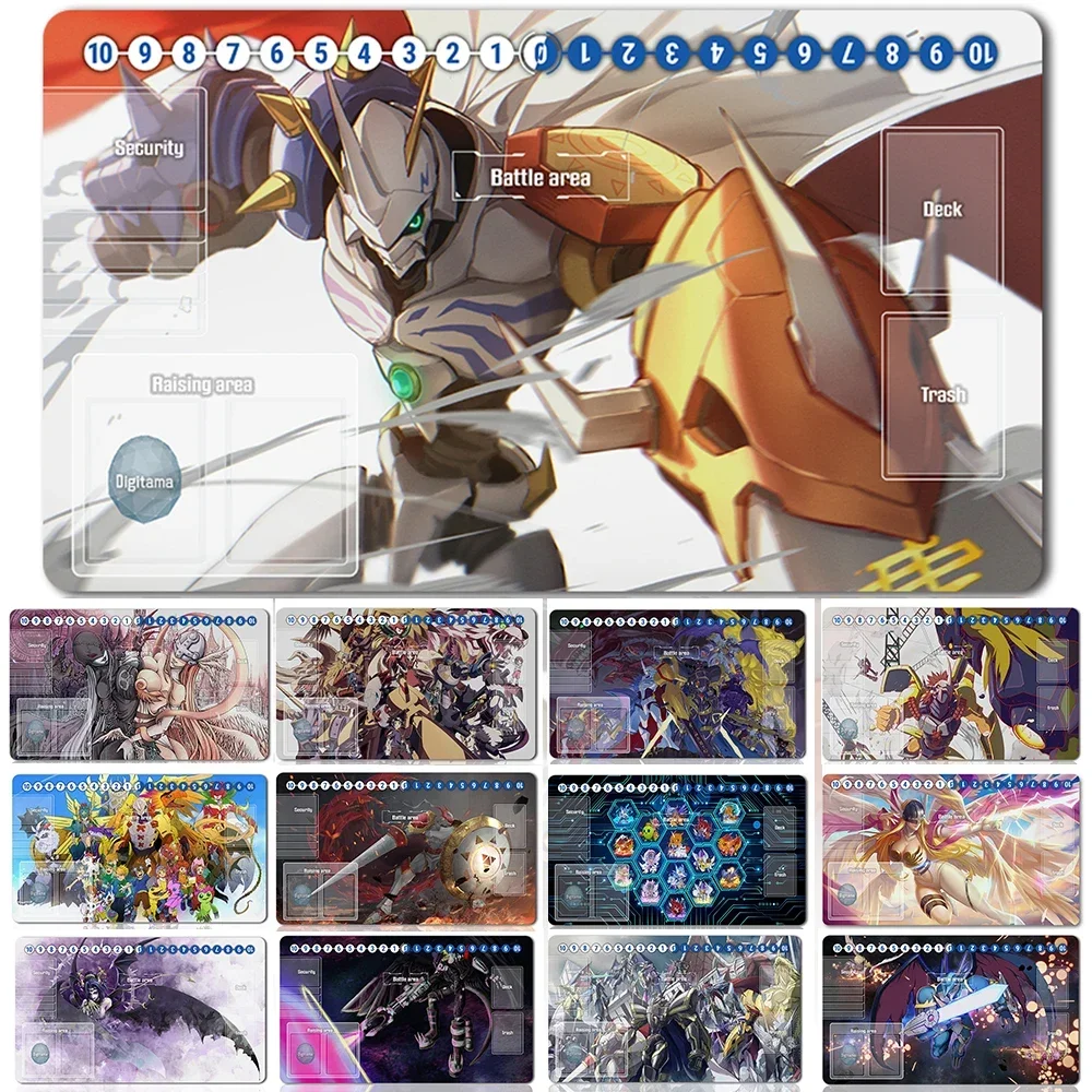 

50084641 - Board Game Digimon Playmat Size 60X35 cm Play Mats Compatible for DTCG