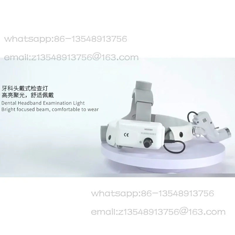 Dental LED headlight 5W adjustable aperture size Head-mounted orthopedic surgery with magnifying glass