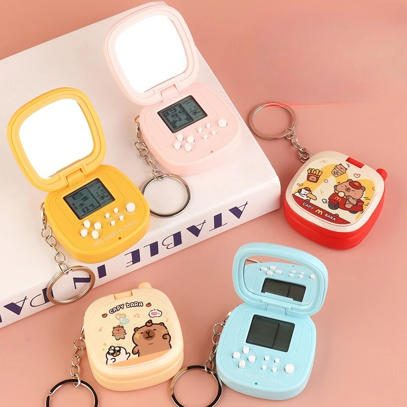 Mini porte-clés de jeu Tetris de poche, accessoire rétro, breloque pour téléphone portable, jouet électronique, petit cadeau