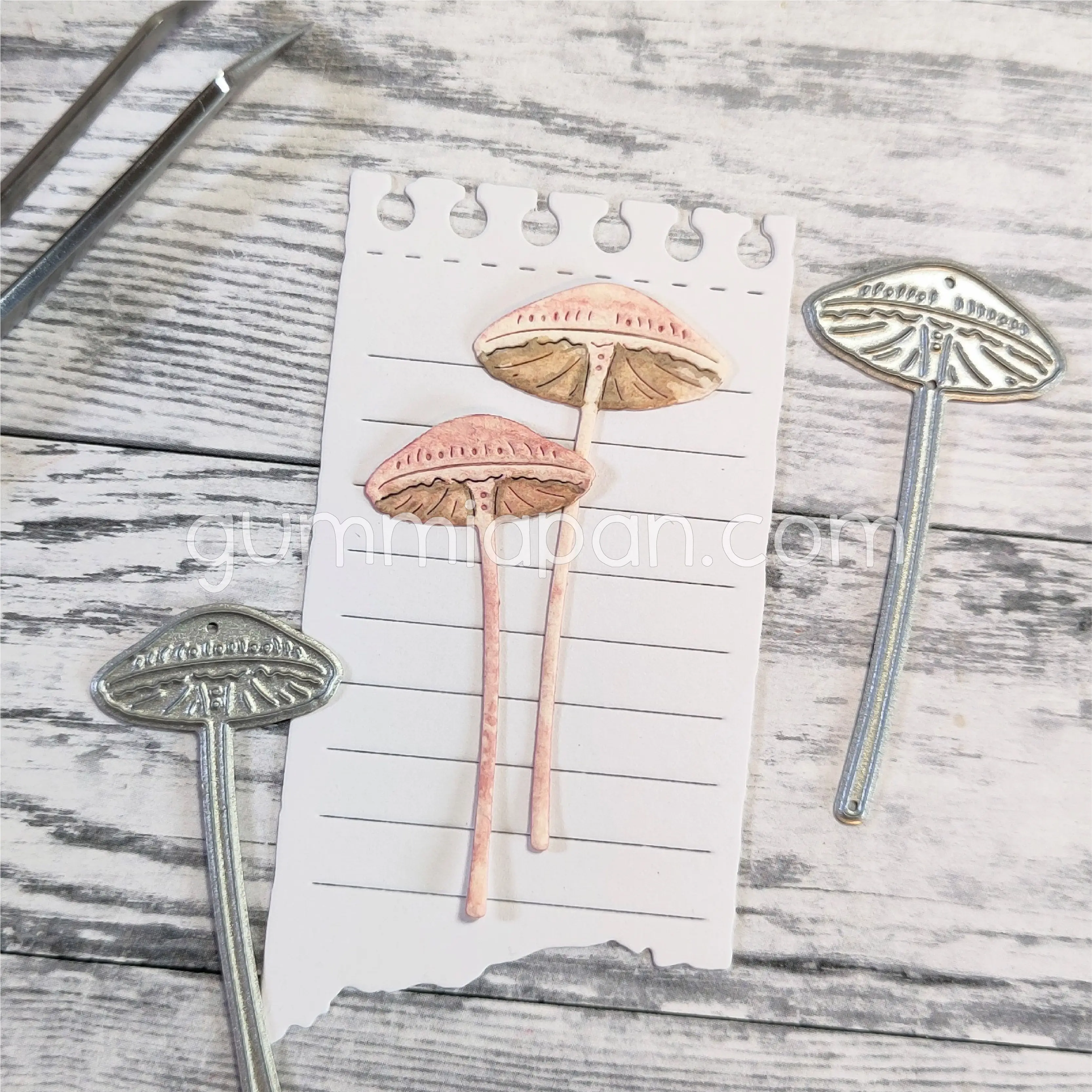 

2025 Autumn Clothes Leaf Mushrooms Castle Bridge Metal Cutting Dies DIY Scrapbook Embossed Handcraft Card Template Decoration