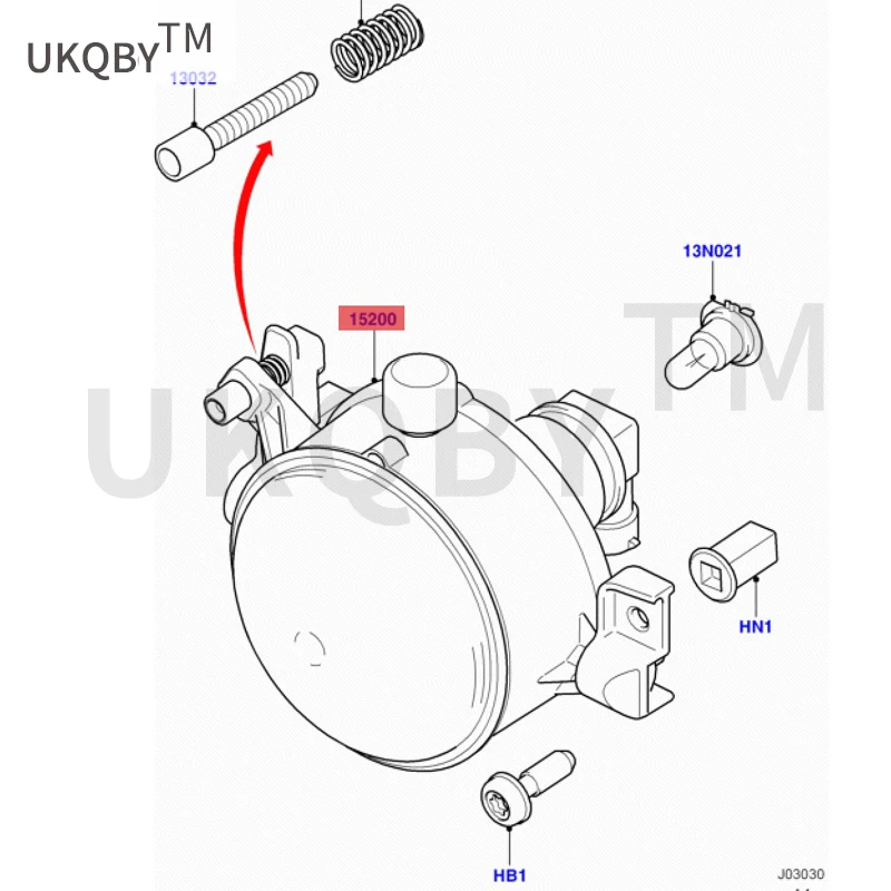 Применимо к противотуманной фаре rd 2N1115201AB UC9M-51960