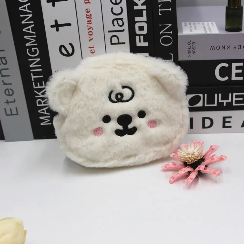 Cartoon Cartoon Plush Bear Wallet Plush Cute Portable Plush Coin Bag Portable Colorful Cartoon Bear Coin Purse Kids Gifts