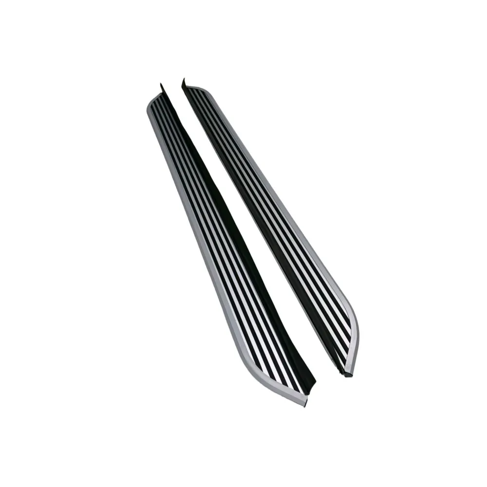 Pasos laterales fijos de aluminio, 2 uds., aptos para Mercedez Benz GLB 2020-2025, estribos, barras Nerf, rieles, Protector de pedales